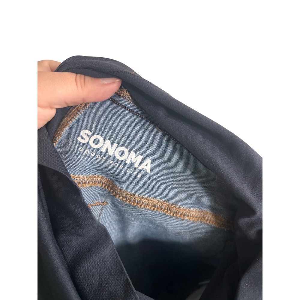 Sonoma Goods For Life Maternity Bootcut Jeans Medium Wash Distressed Size 2 MAT‎ - Picture 6 of 7